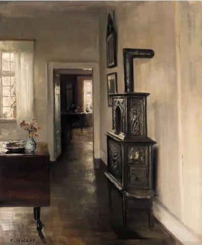 Sisätilat, jossa liesi
