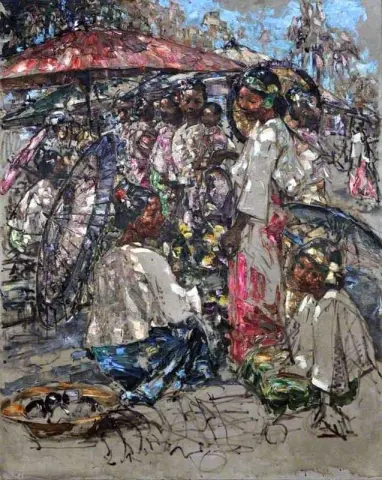 En el mercado birmano 1922-27
