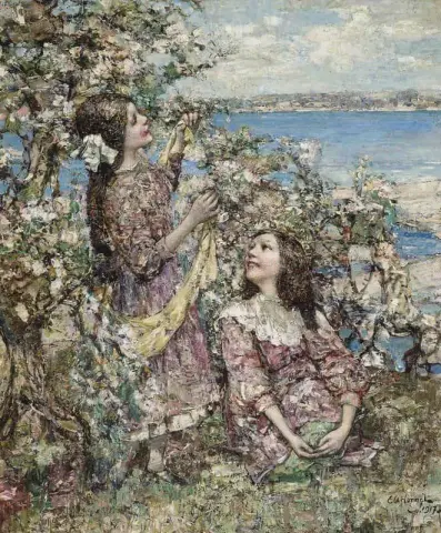 En medio de la flor de primavera 1917