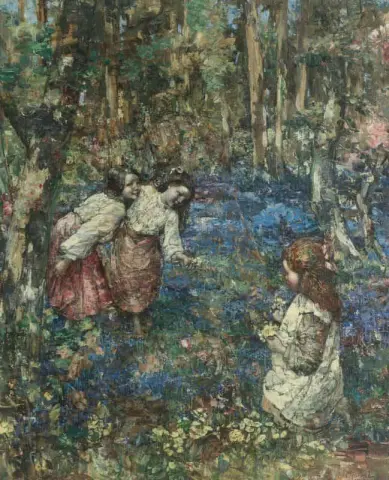 Colhendo flores silvestres 1912