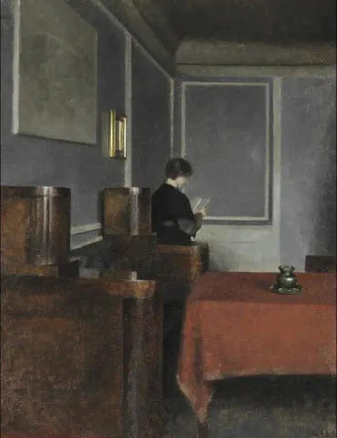 Interior Med Rygvendt Kvinde. Calle 30 1904
