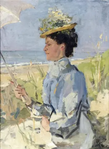 På Stranden - Porträtt Av Martha Salomon