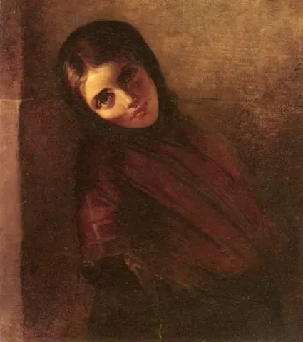 Una joven 1866