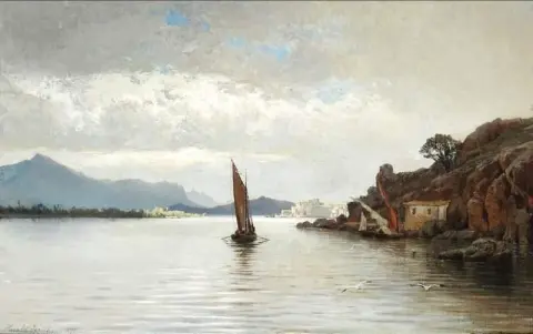 Ambiente nocturno presumiblemente en el Bósforo 1874