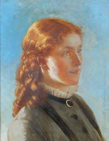 retrato de una mujer joven