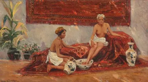 Dos mujeres indias en un diván 1893 1