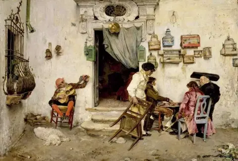 Bottega di Figaro 1875