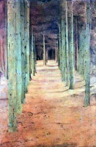 På Fosset. Under granarna 1894