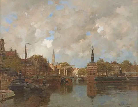 Alkmaar Accijnstorenin kanssa