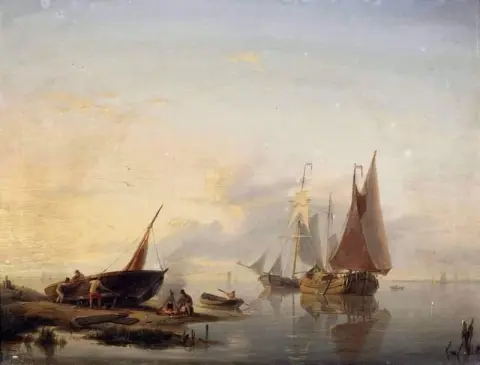 Действия на спокойной реке летом 1845 года