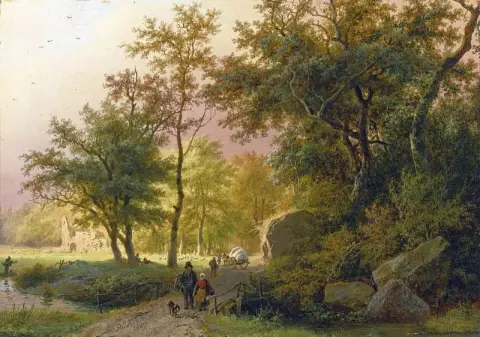 Путешественники на дороге 1849