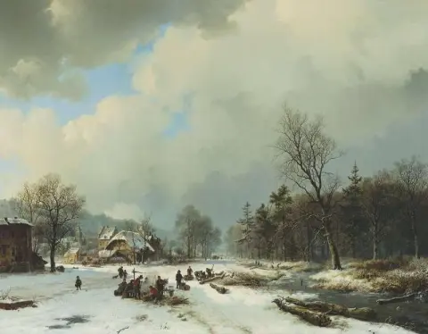 Зимняя сцена 1831 г.