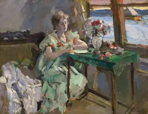 Bij het raam 1918