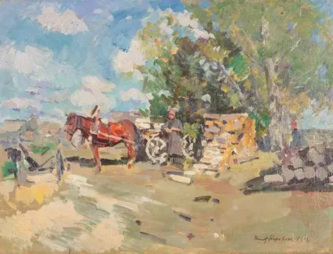 Paard en wagen 1917