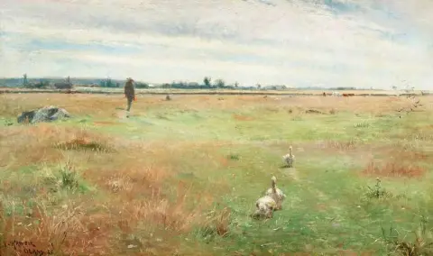 נוף עם אווזים מורבילנגה 1885