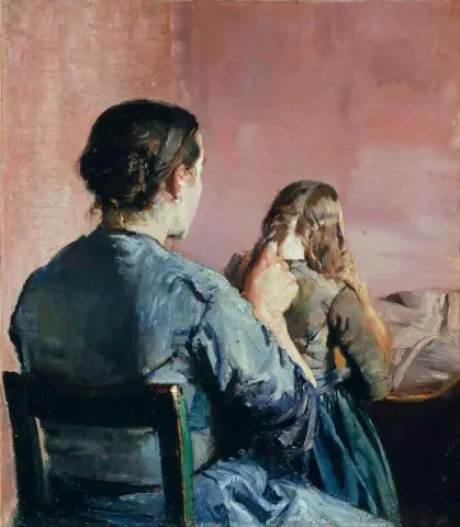 Intrecciare i capelli 1888