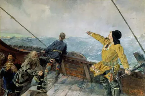 莱夫·艾里克森 (Leiv Eirikson) 发现美国 1893