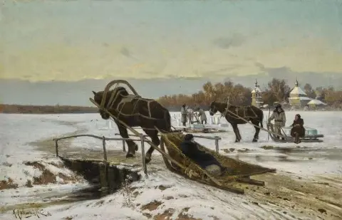Cortar hielo 1886