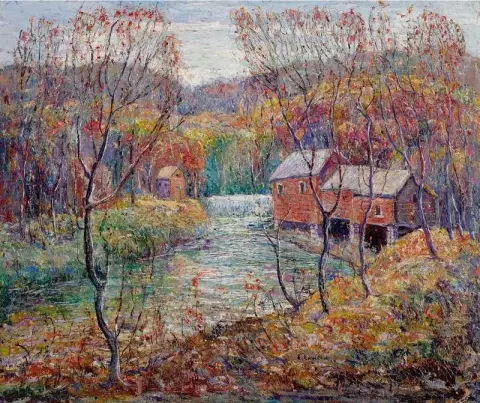 Antiguo molino en Dallas Mo. Ca. 1925-26