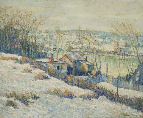Invierno del río Upper Harlem Ca. 1915