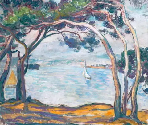 1907년 앙티브 근처 해변