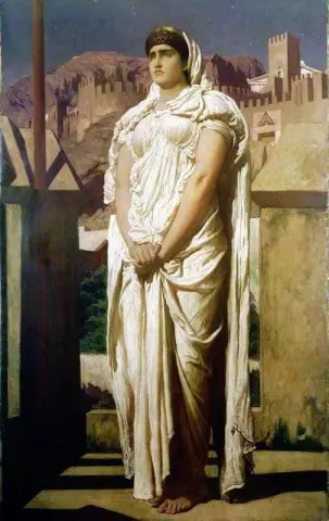Clytemnestra From The Battlements Of Argos Watches For The Beacon Fires som skal kunngjøre at Agamemnon vender tilbake ca. 1890-tallet