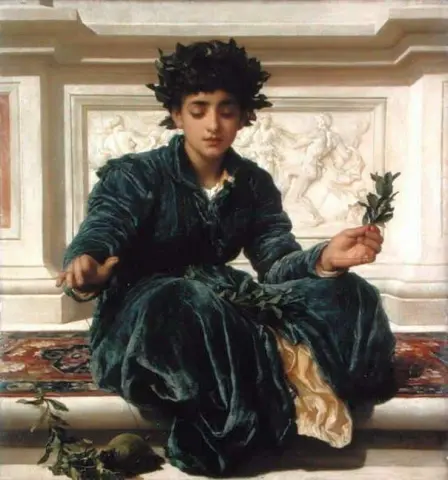 Veving av kransen ca. 1872