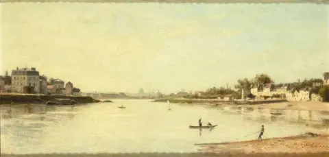 Ufer der Seine Charenton Tagesanbruch