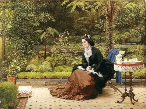 Klokka fem ca. 1874