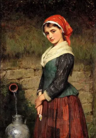 Κορίτσι δίπλα σε πηγάδι 1878