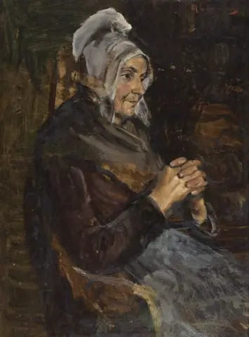 Hollanderin Mit Wei Er Haube Ca. 1881