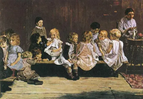 Kleinkinderschule in Amsterdam 1879-80