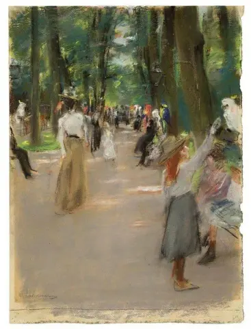 Papageienallee Im Zoologischen Garten In Amsterdam 1901