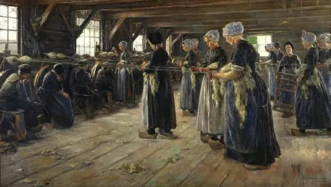 Die Flachsscheune in Laren 1887