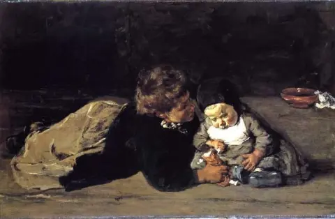 Die Geschwister 1876