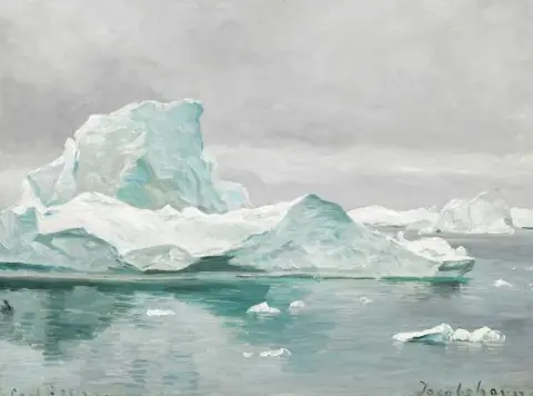 Icebergs At Ilulissat In Greenland