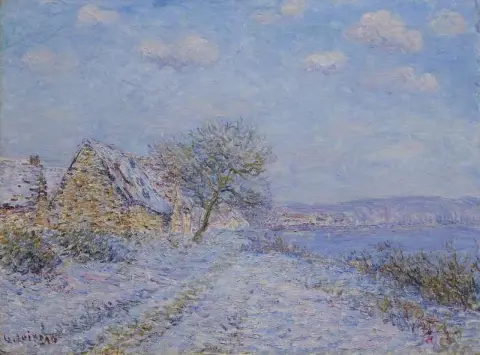 Tournedos-sur-seine Snow Frost Sun 1899-1900