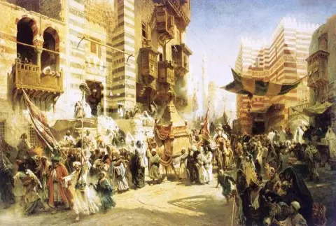 הובלת השטיח הקדוש מהמכה לקהיר 1876