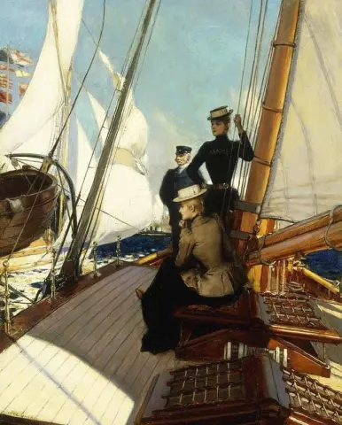 Uma tarde em um barco à vela
