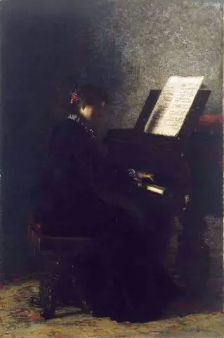 Elizabeth vid pianot 1875