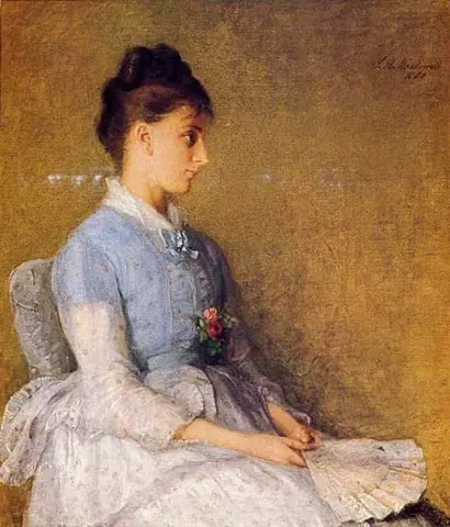 Sittande kvinna 1880