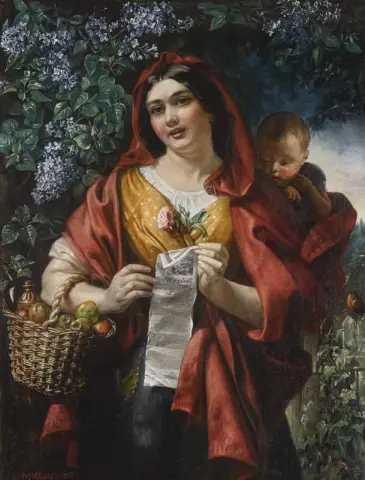 Balladin myyjä 1858