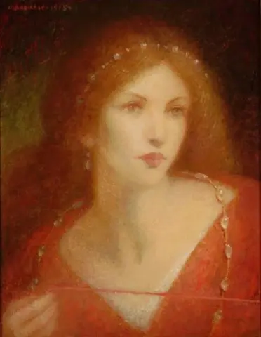 Rosamund The Fair Of Fate Spinning The Thread Of Time 1915