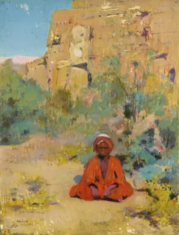 Мальчик в красном Карнаке 1913