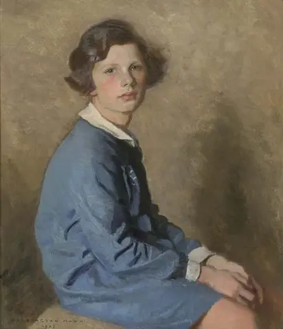 Porträtt av en ung flicka 1927