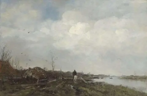 Un cavaliere vicino a Overschie Ca. 1884