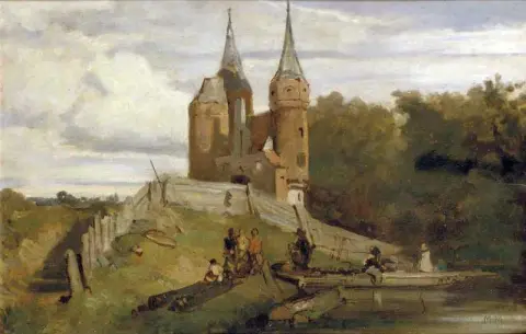 La vecchia porta della città di Delft