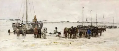 Бомшуитен на пляже, около 1882 г.