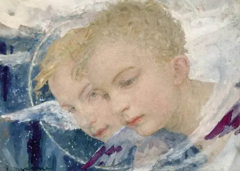Två änglar ca 1895