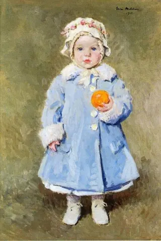 Niño con una naranja 1918